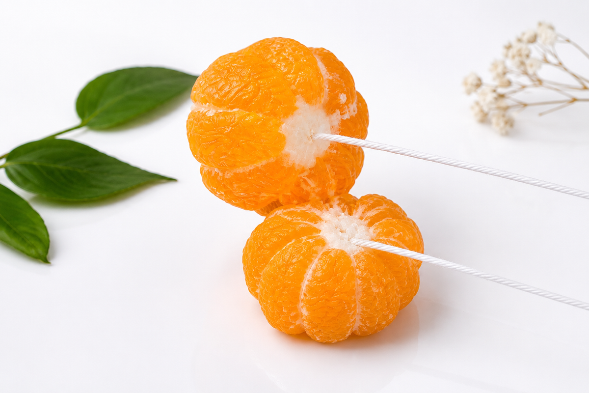 Jabón Artesanal de Mandarina Set de 3 Jabones en ramo