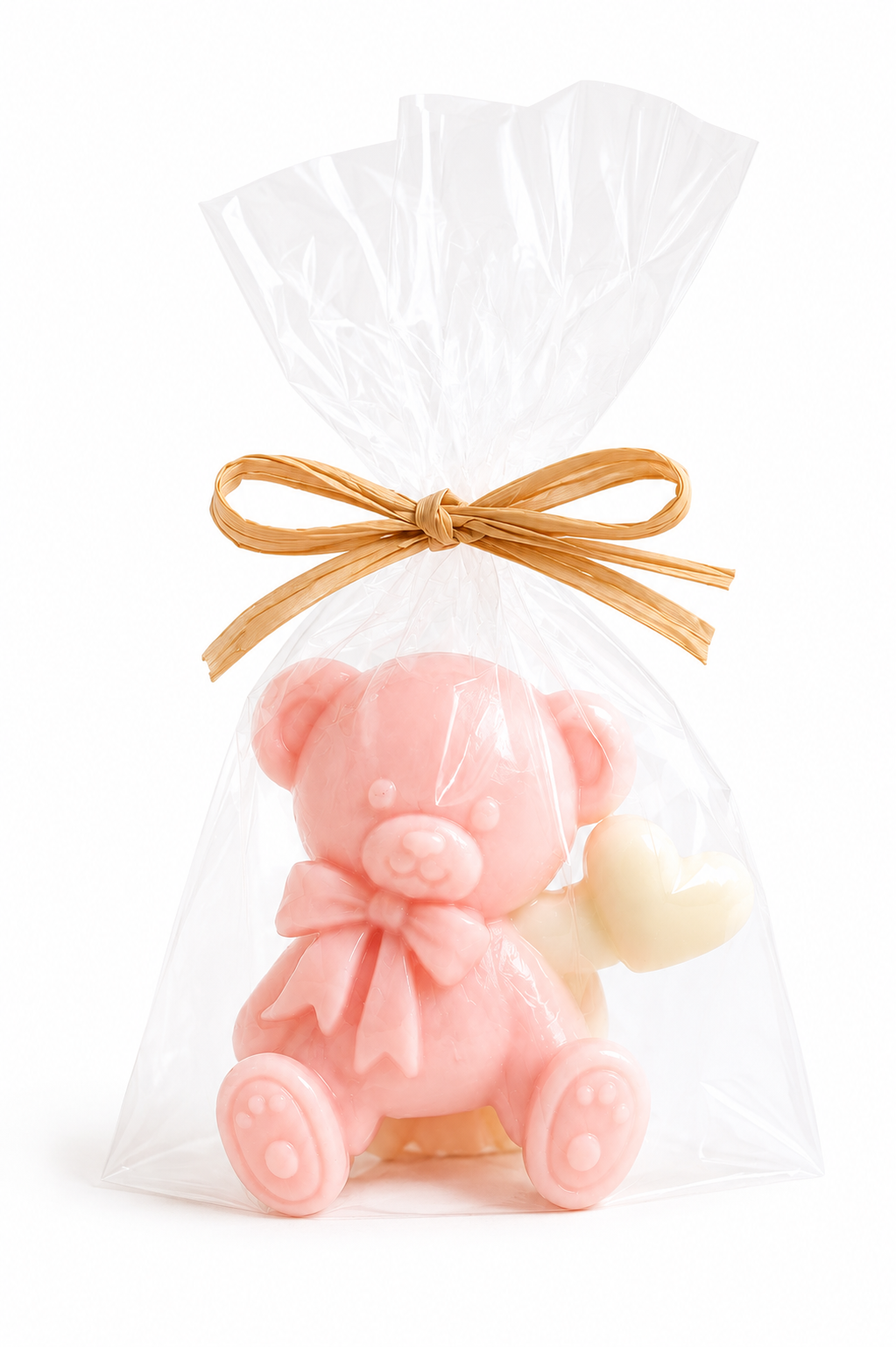 Recuerdo Osito Artesanal – Jabón Hecho a Mano para Baby Shower (12 pzas)