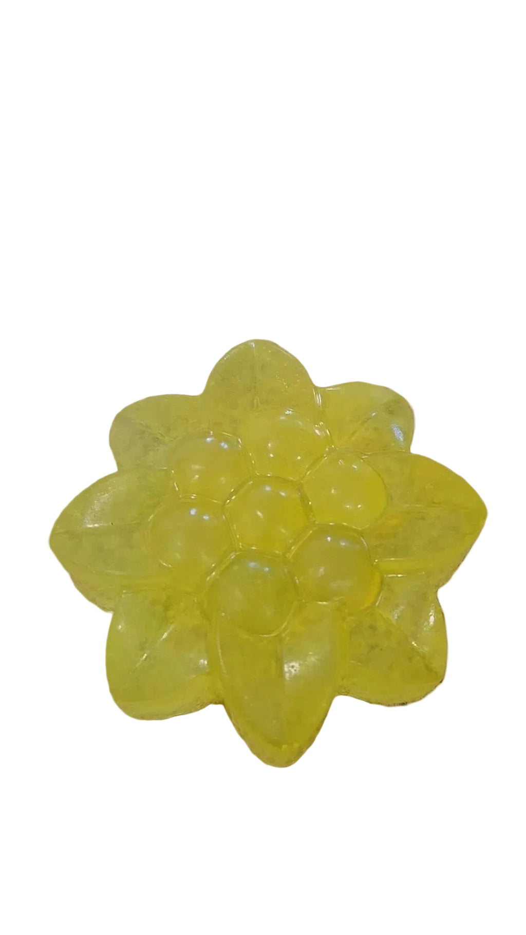 Jabón Flor Artesanal Aroma Piña – Decorativo y Funcional para Baño