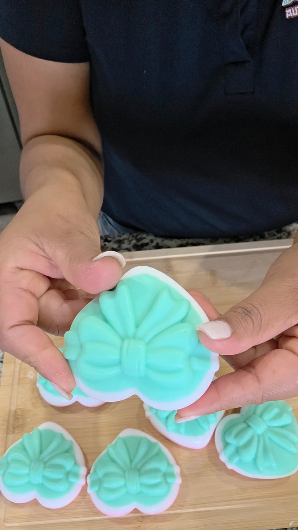 Jabón Corazón Artesanal Aroma Durazno – Regalo Romántico Hecho a Mano